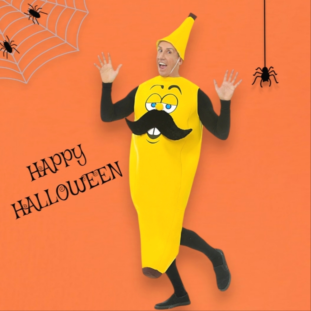 Fun World Div. Mr. Banana Men's Hilarious Costume Halloween /Parties/ Role Play
